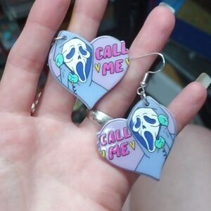 Sterling silver call me handcrafted